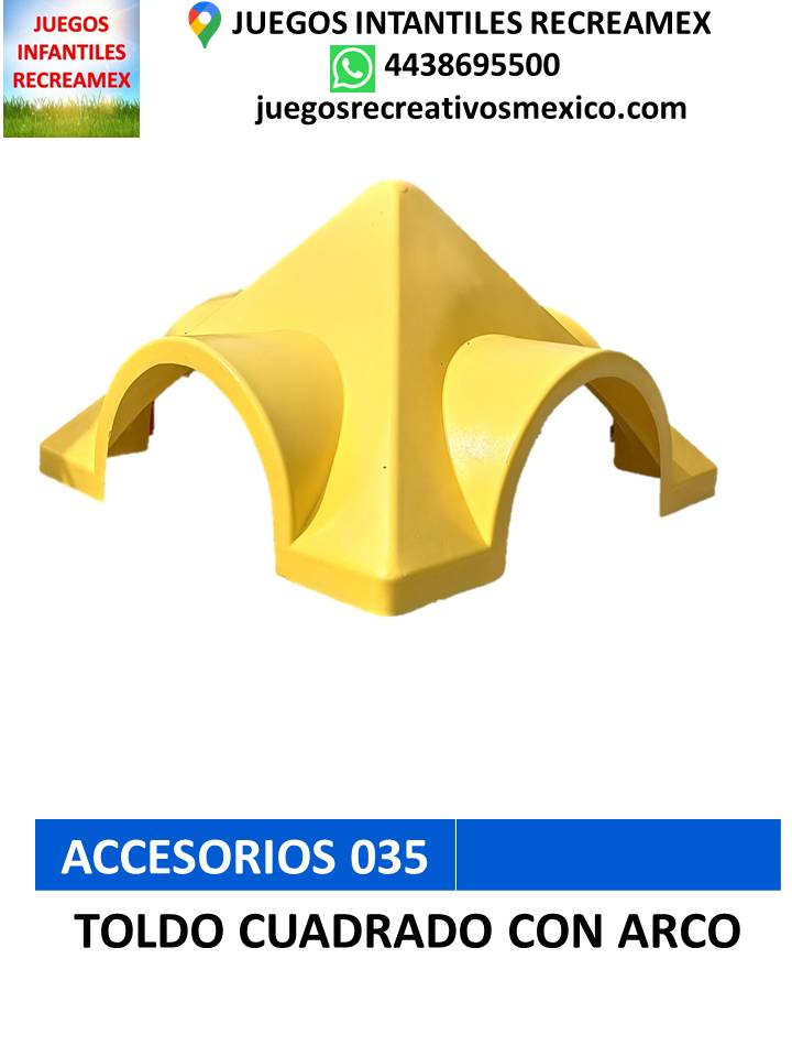 toldo cuadrado 4 arcos